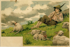 6402. [Shepherd boy with pipe]