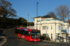 First Eastern Counties Buses 69424 (AU58 FFL) in Felixstowe – 23 Nov 2021 (P1100055)