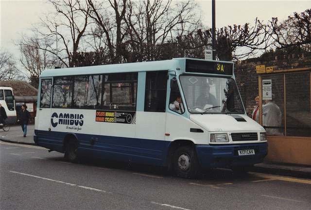 Cambus Limited 951 (K171 CAV) in Cambridge – 15 Feb 1997 (344-10)