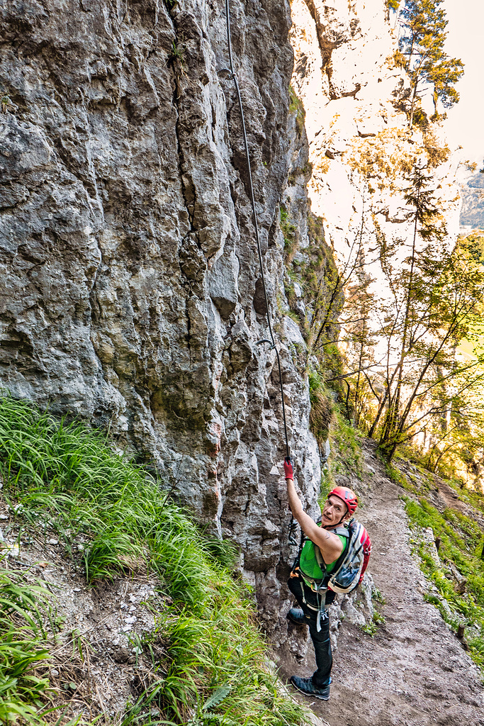 Via Ferrata 'Lake Reintal' - The Entrance