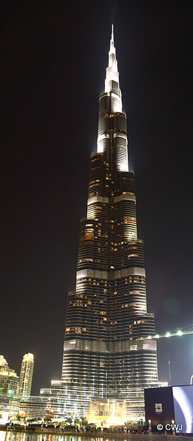 Burj Khalifa at night