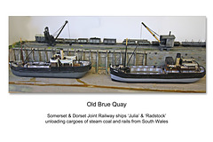 Old Brue Quay - a compressed static model based on Highbridge Wharf, SDJR