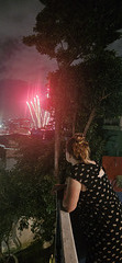 Watching Sambadrome Fireworks