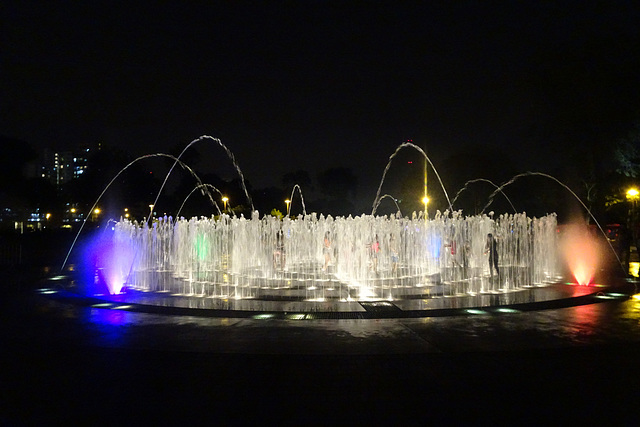 Parque De La Reserva At Night