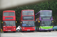 DSCF0680 Ipswich Buses 29 (P915 RYO), 7 (LX03 BTF)  and 40 (YR61 RUW) - 2 Feb 2018