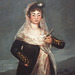 Detail of the Portrait of the Marquesa de Santiago by Goya in the Getty Center, June 2016