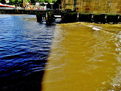 High Tide And Late Sun On A Fast Flowing Tyne, Newcastle