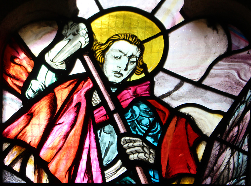 Late twentieth century stained glass, south aisle, All Saints Church, Lubenham, Leicestershire