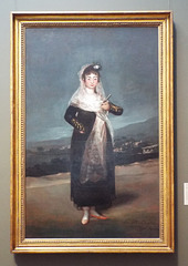 Portrait of the Marquesa de Santiago by Goya in the Getty Center, June 2016