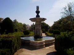 Fountain in the garden.