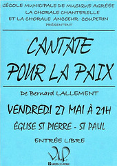 Cantate de la Paix à Vaux-le-Pénil le 27 mai 2005