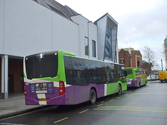 DSCF0638 Ipswich Buses 155 (BF65 HVV) and 85 (PJ53 OLE) - 2 Feb 2018