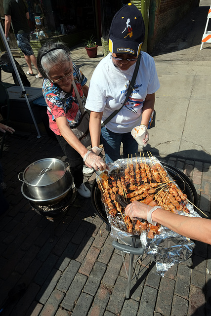 Traditional foods from many lands were offered.