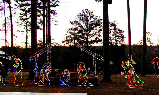 Christmas Lights - Nativity