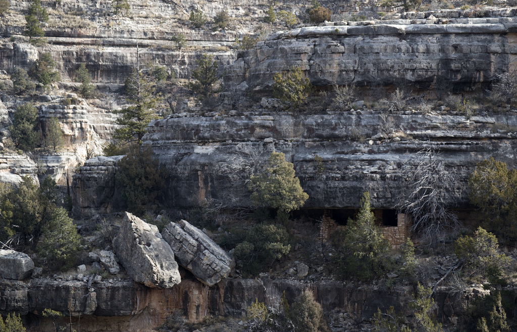 Walnut Canyon National Monument cliff dwellings (1579)