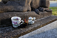 Cup o' tea at the grave