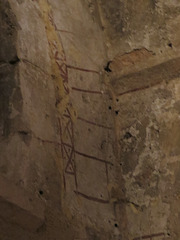 Abbaye Saint-Victor : fresque médiévale.
