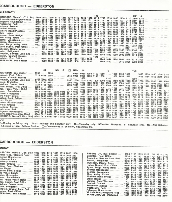 Hardwick's timetable April 1978 page 2