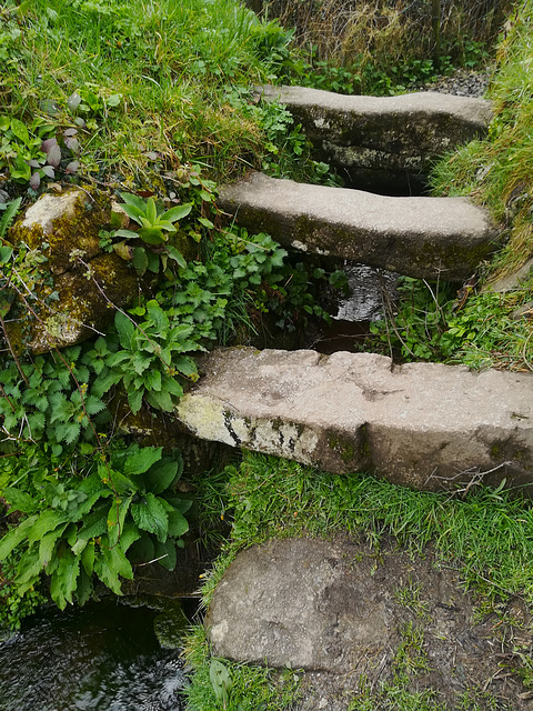 Ancient granite stile.