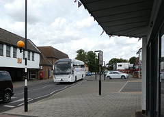 Ambassador Travel (National Express contractor) 217 (BV19 XPA) in Mildenhall - 28 Jul 2022 (P1120770)