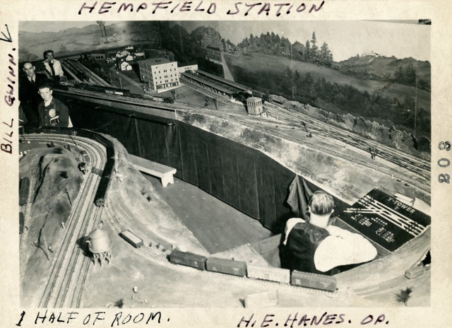 Hempfield Station—Model Railroad Layout, 1940