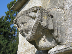 careby church, lincs (9) smiling lady on c13 porch