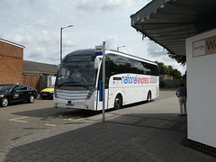 Ambassador Travel (National Express contractor) 219 (BV19 XOY) at Mildenhall - 28 Jul 2022 (P1120762)