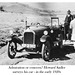 Howard surveys Percy's car early 1920s