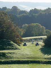 View from the battlements - the outer defences