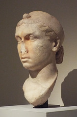 Marble Portrait Head of Kleopatra VII from Rome in the Metropolitan Museum of Art, June 2016