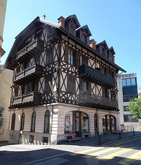 Fachwerkhaus in der Avenue Nestlé in Montreux