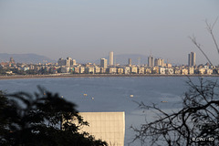 View of the Bombay skyline and  Marine Drive