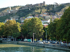 Across the river, cable car