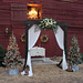 Wedding Vows exchanged here... (outside one end of the barn venue).... late in the afternoon, Dec 7..