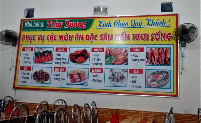 Menu Vietnamien /  Vietnamese menu
