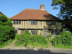 smallhythe , kent, c16 jettied timber framed house built soon after the fire of 1514 destroyed the shipbuilding town