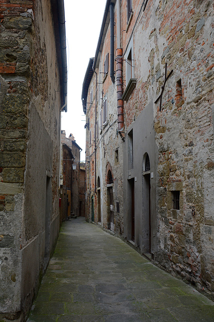 Italy, Anghiari, Approaching the Church of Sant'Agostino Italy, Anghiari, Approaching the Church of Sant'Agostino