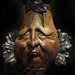 Fourneau de pipe à couvercle anthropomorphe , avec un portrait de Louis-Philippe en forme de poire .