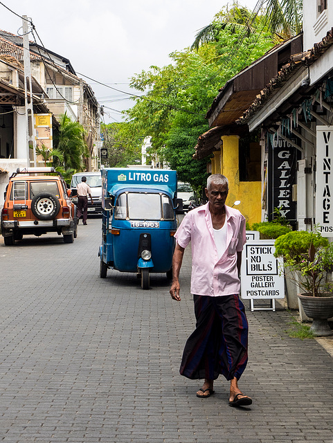 Street scene in Galle, Sri Lanka