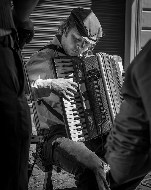 San Telmo Musician - Argentina - Jan 2016