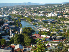 Central Tbilisi and the mountains