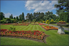 A corner of the most splendid gardens.. 'Brodsworth hall'