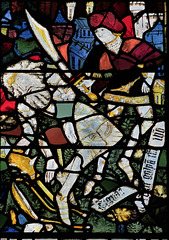 stamford st martin church, lincs  (17) c15 glass from tattershall