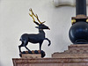 derby cathedral (20)cavendish stag crest on bess of hardwick's tomb erected 1601