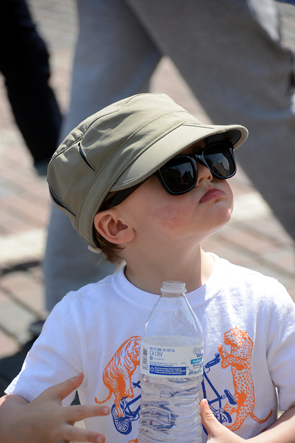 Little Beckett, age 2, is too young -- and too cool -- for school