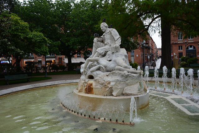 Toulouse, Fontaine de Pierre Goudouli