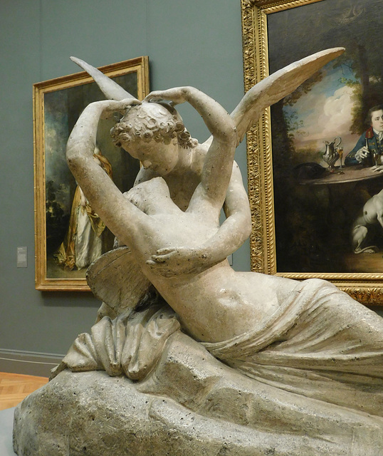 Detail of Cupid and Psyche by Canova in the Metropolitan Museum of Art, January 2020