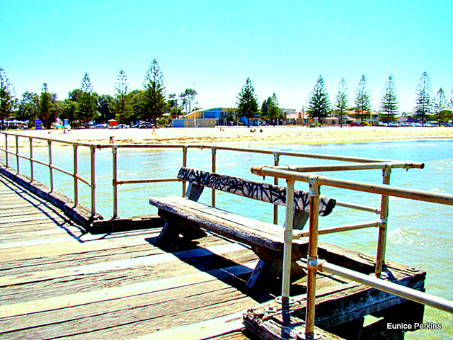 Jetty at Altona Beach, Melbourne.