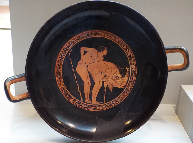 Kylix with a Sexual Encounter Attributed to the Foundry Painter in the Getty Villa, June 2016