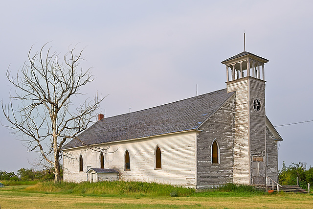 abandoned church and tree - Dollard